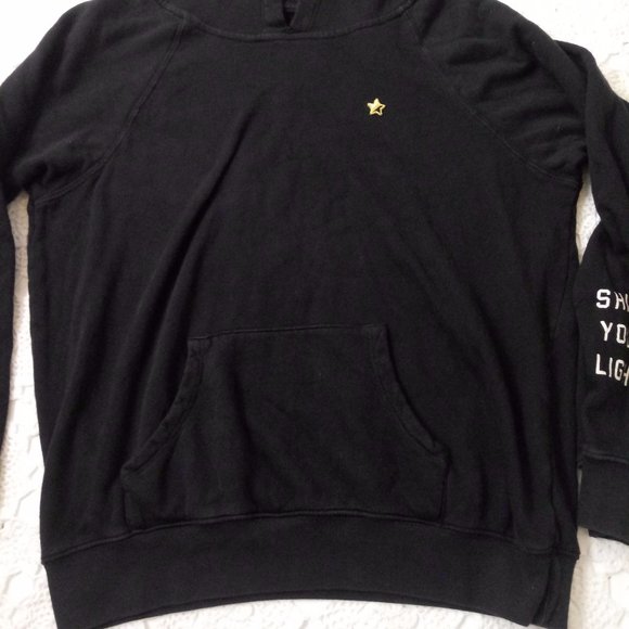 Spiritual Gangster Hoodie Sweatshirt Pull Over Black Large Women Shine You Light - Picture 3 of 7